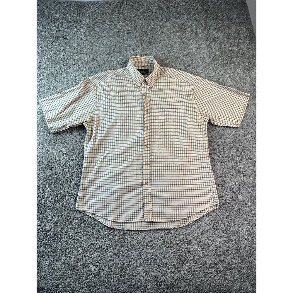 American Classics Shirt Mens Extra Large Yellow Blue Check International Waters*